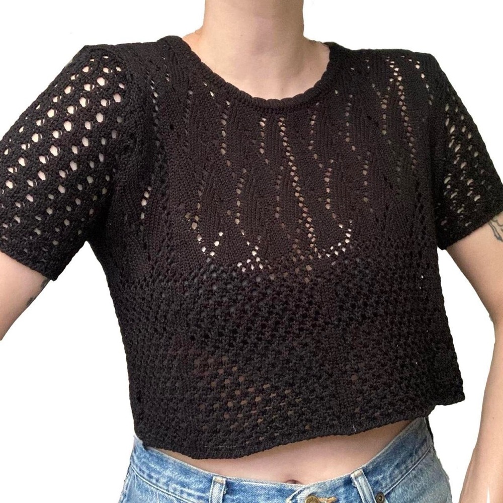 Black Knit Top